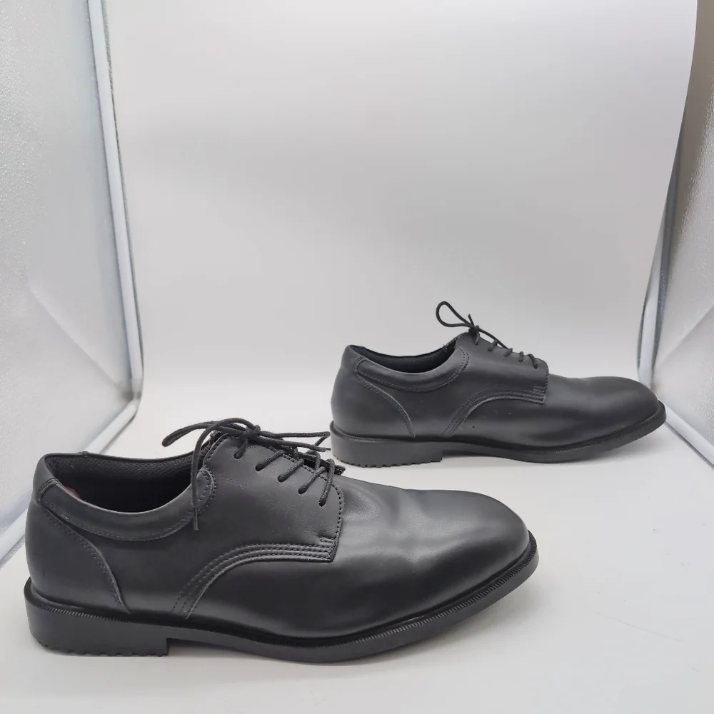 Shoes For Crews Sz 14 W 6006W Black Leather Men's Work Shoes